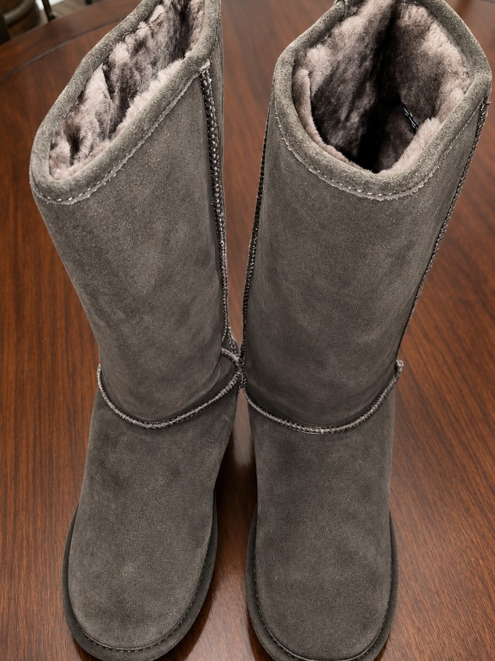 Women’s Björndal Brown Suede Shearling Winter Boots Size 11